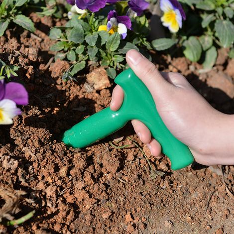 Lot de 5 outils de jardin manuels en plastique pour creuser des trous et repiquer les semis et planter des plants. (1/5)