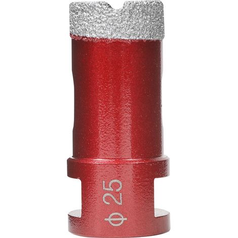 Foret diamant pour carrelage 25 mm, Scie Cloche Diamant Foret avec Filetage M14 Pour Le Forage à Sec Ou Humide De Manière Sec En Porcelaine, Carrelage, Granit, Marbre, Verre (1/5)