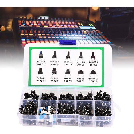 180 Drucktaster, 10 Ausführungen, verpackt (1/5)