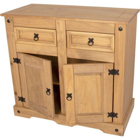Sideboard Kommode 92 x 84 x 44 cm Kiefer massiv natur MEXICO (1/5)