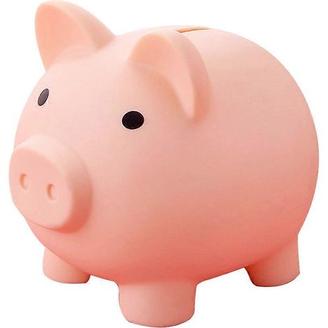 Tirelire cochon mignon en plastique incassable pour enfants, grande taille (1/5)