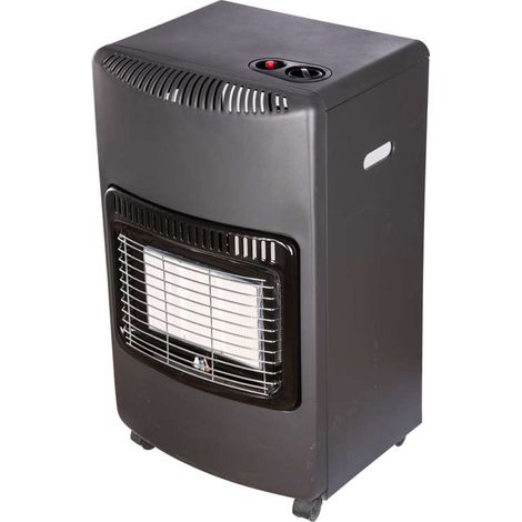 Stufa a Gas Infrarossi Nera Potenza Regolabile 4200W - 42x27x72 cm (1/4)