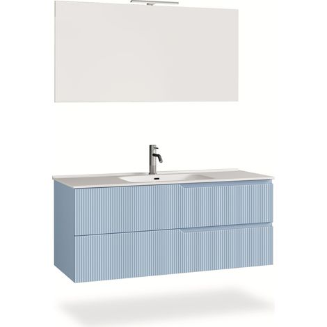Ensemble salle de bain 4 pièces VENERE bleu tiffany (1/5)
