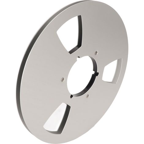 Bobine de bande magnétique vide 1/4 10 pouces, 3 trous, bobine ouverte, bobine en aluminium, bobine pour bande magnétique argentée (1/5)