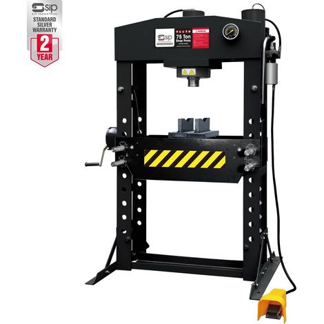 SIP 75 TON Shop Floor Press - L32 x W111 x H210 cm