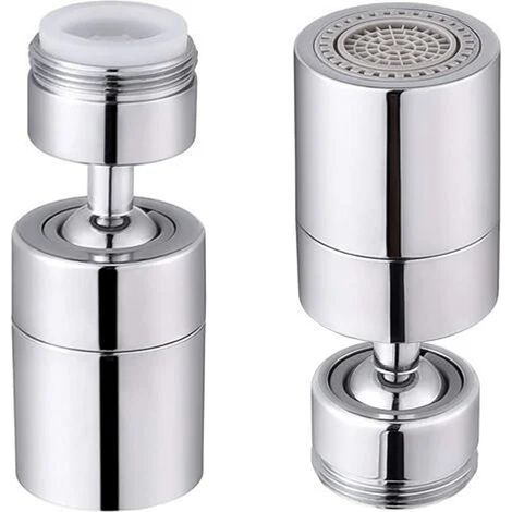 Aérateur de mitigeur rotatif à 360°, réglable sur 2 positions, accessoire de robinetterie pour salle de bain et cuisine - raccord mâle 24 mm (1/5)