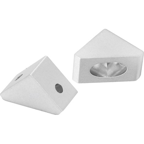 2 Stück Eckverbinder für Innenecken, rechtwinklige Dreieckssitzfläche 320400010003 19 mm x 19 mm (1/5)