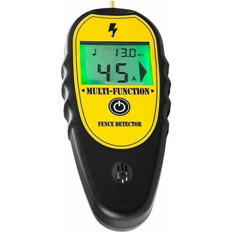 200-15000V Ranch-Zaun Digitalanzeige Spannungs-, Strom- und Richtungsprüfer Elektronischer Fehlerfinder für die Farm LCD-Hintergrundbeleuchtung mit Aufbewahrungstasche