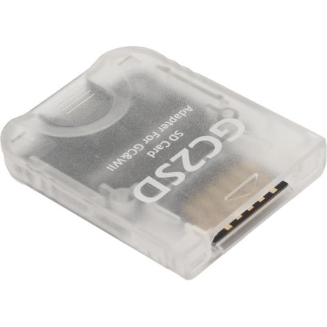 Adaptateur micro SD pour Wii et GameCube, transparent, plug and play, lecteur de cartes portable professionnel. (1/5)
