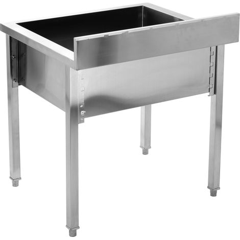 HENGMEI Edelstahl Arbeitstisch – 100x60x86 Cm, Klappbar, 300 Kg Tragkraft – Für Küche, Garage, Gewerbe & Mehr