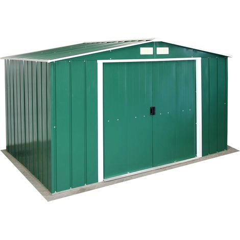 Duramax Eco Capannone da Giardino in Metallo zincato a Caldo, 10 x 8 cm, Verde (1/5)