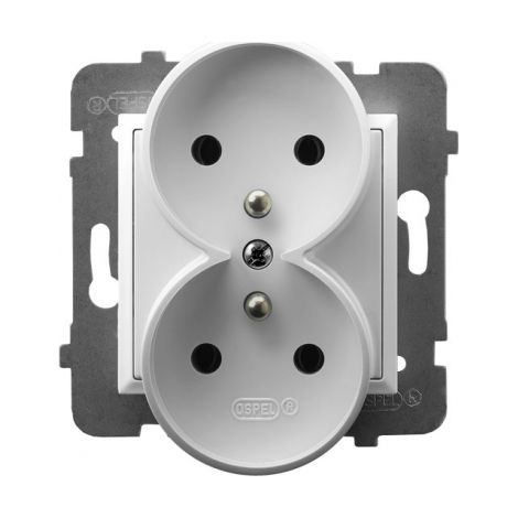 GP-2URZ/M/00 Doppelsteckdose mit Erdung