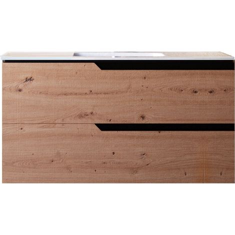 Mobile bagno 80 cm Sospeso Rovere Cartagena Boston Senza Specchio Bonussi