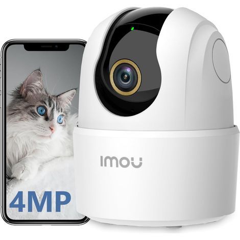 2.5K(4MP) Caméra Surveillance WiFi Intérieur Caméra 360° Connectée Smartphone Détection Humaine AI Suivi Intelligent Sirène Audio Bidirectionnel Mode Privé pour Bébé/Animaux (1/5)