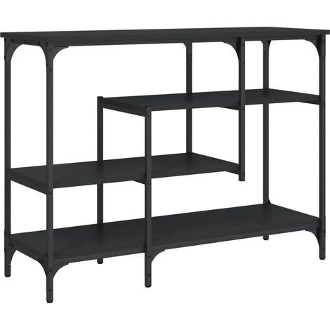 Maison Exclusive - Table console avec étagères noir 100x35x75 cm (1/5)