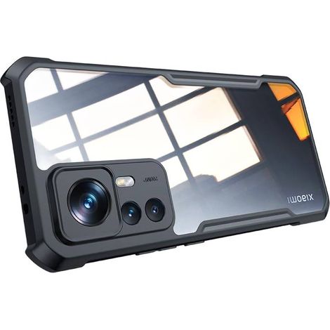 Custodia per Xiaomi Poco M5 con cornice posteriore nera e vetro temperato rigido. (1/5)