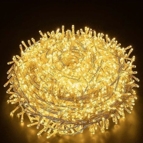50m 1000leds Elegear Warm White Outdoor Fairy Lights 1000 pcs (1/5)