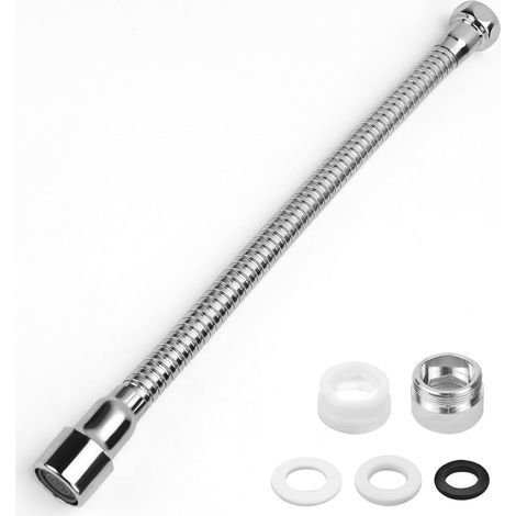 Faucet Extension, Stainless Steel, 360° Rotation, 22 mm Connector, Kitchen Bathroom (1/5)