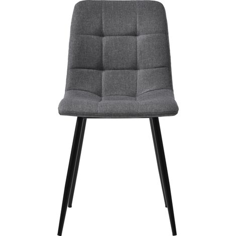 Set tavolo da pranzo 5 pezzi con 4 sedie tavolo rotondo Ø100 cm effetto marmo grigio e nero (1/5)