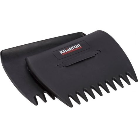 Outil de jardinage kreator krtgr7055 tête large dents flexibles