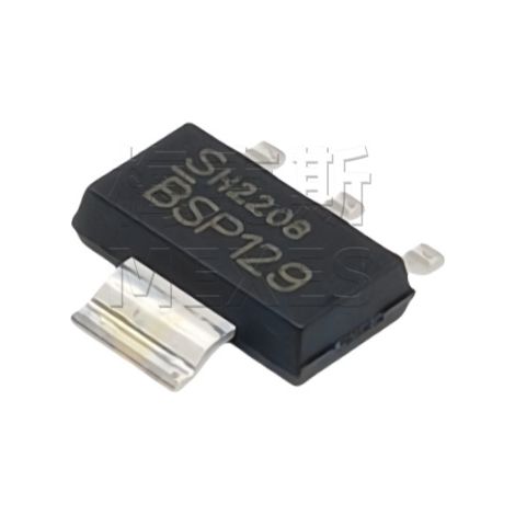 BSP129H6327 BSP129 SOT223-4 N-channel SMD MOSFET chip electronic components 240V/350MA, 5 units shipped.