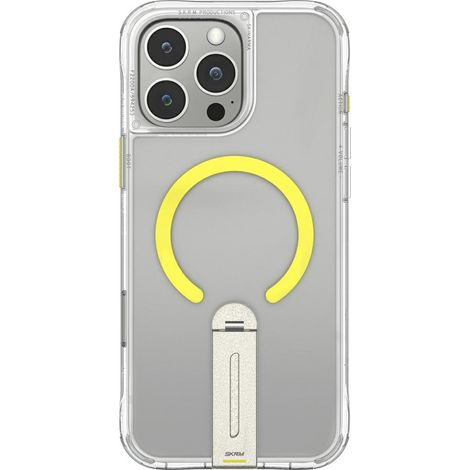 Custodia Skinarma Helix per iPhone 16 Pro con ricarica magnetica e supporto girevole a 360°, trasparente. (1/5)