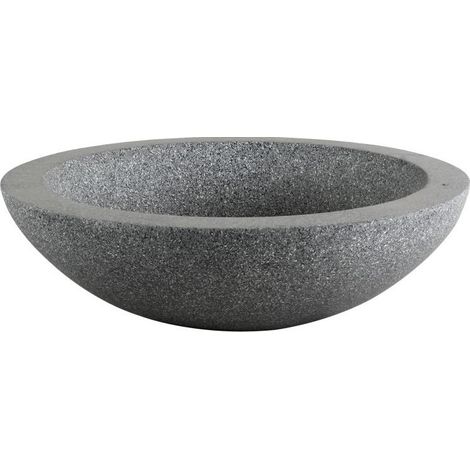 TrendLine Schale Ø 56 cm grau Gartenfiguren & Verzierungen