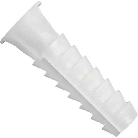 KORMAX taco polipropileno 7x23 mm blanco taplas , Taco de polipropileno 7 × 23 mm blanco Taplas (25 uds.), diseñado para realizar fijaciones seguras y resistentes en materiales de (1/2)
