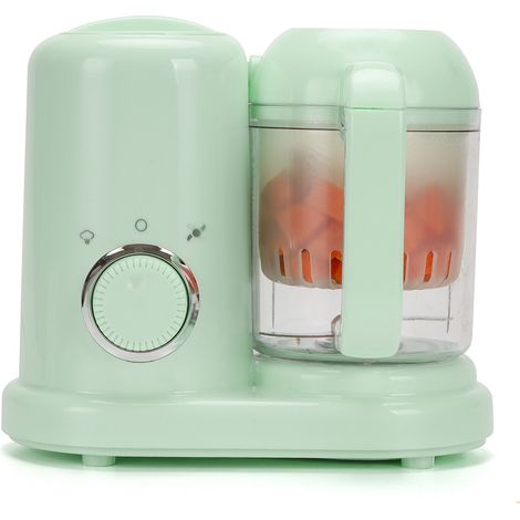 Robot multifonction 4 en 1 pour la préparation des aliments pour bébé : cuiseur vapeur, mixeur, chauffe, cuisson vapeur douce et rapide (Vert) (1/5)