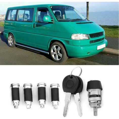 Ignition lock cylinder and key for Transporter T4 Caravelle 1990-2003 – Anti-corrosion aluminum alloy – Secure locking – 357905855B (1/5)