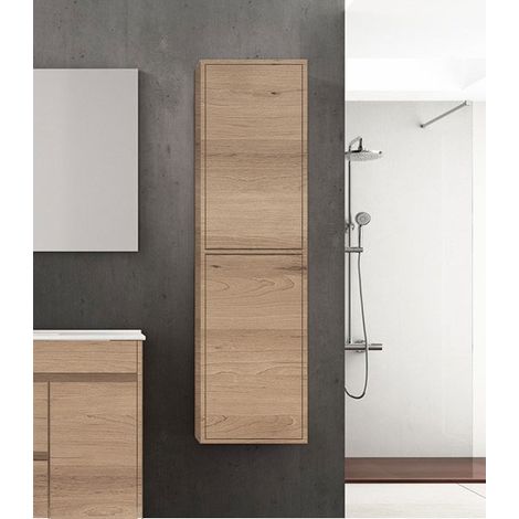 Meuble colonne de salle de bains ALLSTONE 10 couleurs et deux tailles disponibles Sable 35x140x25 (1/3)