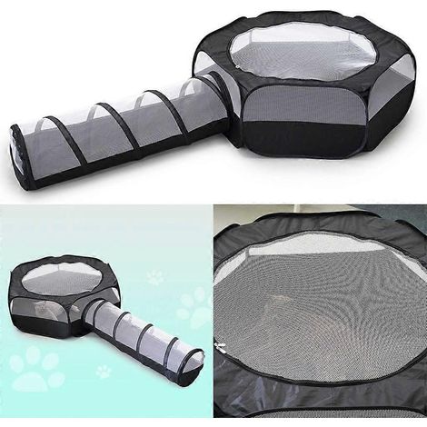 Tunnel de jeu pliable en forme de tunnel pour petits animaux, jouet anti-griffures pour chiens (1/4)