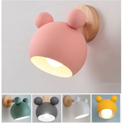 Personnalité créative Mickey applique murale bûche (Rose, Sans Source de Lumière) (1/4)