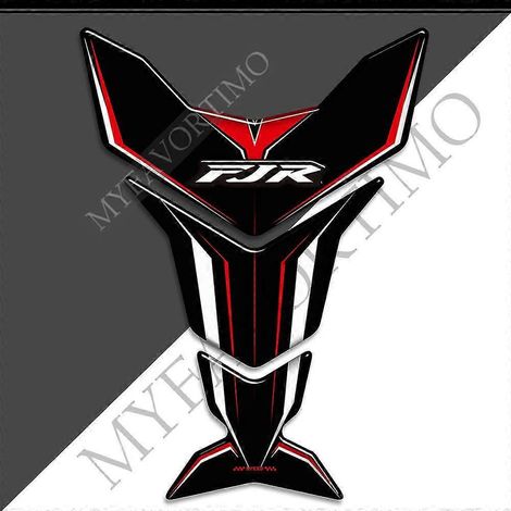 Pare-brise, valises latérales, déflecteur de vent, kit de protection genoux, sacoches, protection de réservoir, autocollants 3D décoratifs pour Yamaha FJR1300 (couleur champagne) (1/5)