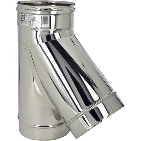 Raccordo a T 135° in acciaio inox M. M. F. - 25cm