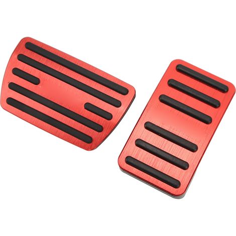 Pédales d'accélérateur et de frein combinées avec revêtement antidérapant, pour Honda Accord 10 (2018-2021), rouge (1/5)