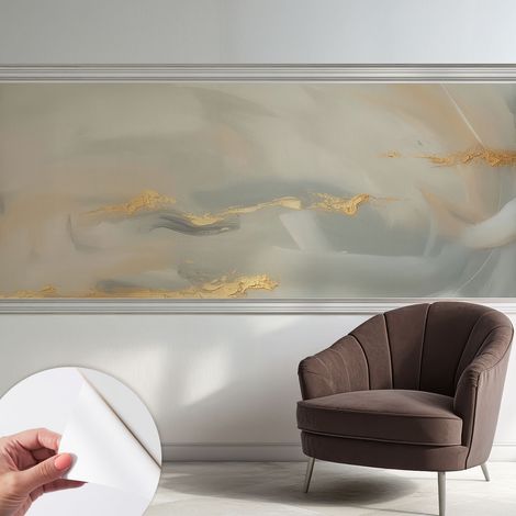Papier peint autocollant avec imprimé pour décoration intérieure pour rénovation a motif Traînées douces 250x104 cm (1/5)