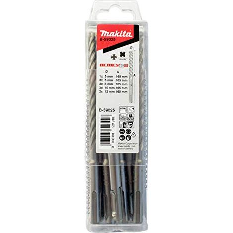 NEMESIS 2 SDS+ jeu de marteaux perforateurs B-59025 argent