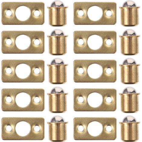 Lot de 10 Loquets à Boule en Cuivre 9, 5 Mm pour Meubles (1/5)