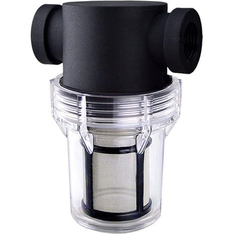 Filtre de tuyauterie en nylon PVC de qualité supérieure, transparent, fixation pré-filtre, filtre à eau entrée d'eau, réseau en maille 3/4-80) (1/5)