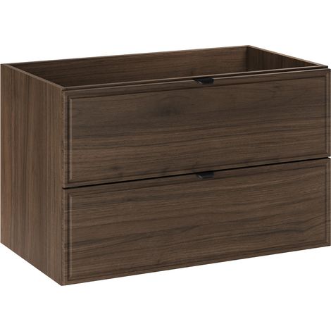 Waschtischunterschrank 80cm Elias mit 2 Schubladen, Holzoptik