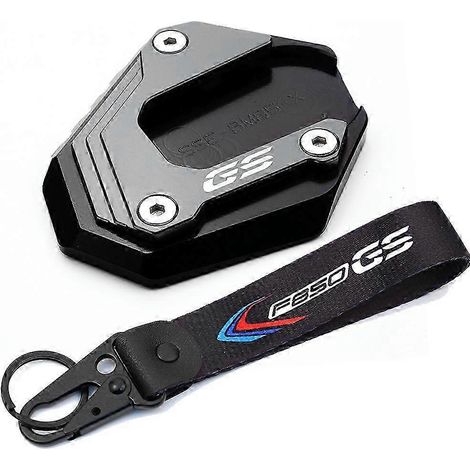 Porte-clés moto BMW F850GS F750GS F 750 850 GS Adventure 2018 2019-2022 - Béquille latérale/Rehausseur CNC - Couleur : Gris - F850GS (1/4)
