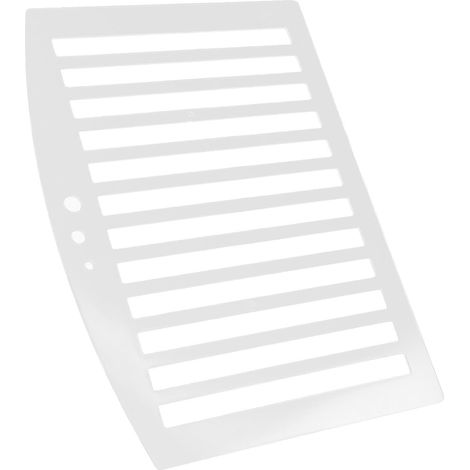 Règle de classe NOLITOY en plastique blanc, légère et facile à (1/5)