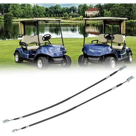 Deux câbles de frein de voiturette de golf de 42 pouces, côté conducteur et passager, 1011125 1011403, adaptés aux Club Cars DS 1981-1999 à essence et électriques. (1/5)