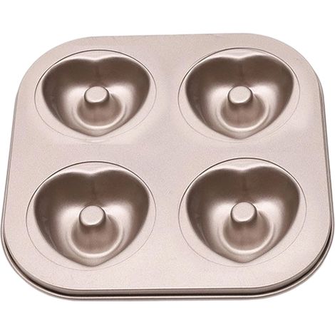 Moule à beignets en forme de cœur -4Moule à gâteau troué, compatible micro-ondes (1/5)