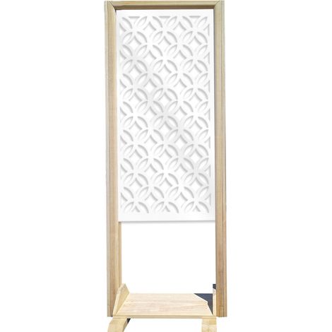ECLECTIC - Separè - Paravento modulabile - 70x190cm - in Legno e PVC - Colore: bianco (1/4)
