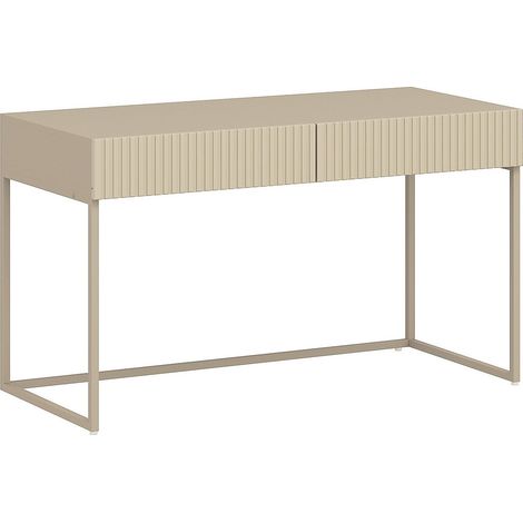 Scrivania con 2 cassetti Beige - CALDRIN (1/5)