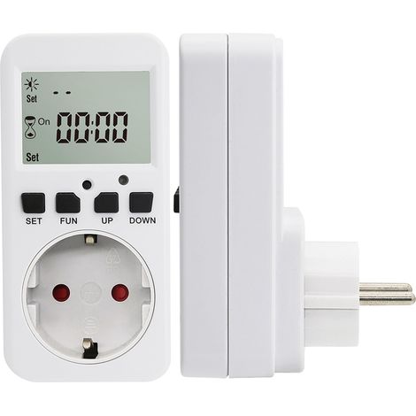 Zeitschaltuhr mit Dämmerungsschalter für Schuko-Steckdose 230 V 50 Hz max. 16 A (1/4)