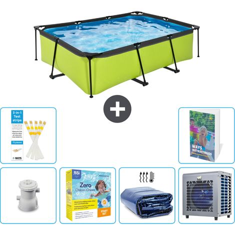 Exit-toys Piscina Exit Rettangolare - 220x150x65 cm - 7-pezzi S331 (1/5)