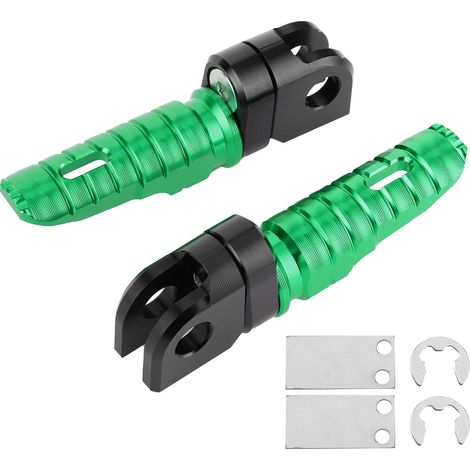 Grüne Vorderpedale aus Aluminiumlegierung für Kawasaki Ninja Z125 PRO Z250/SL Z400 Z900 – Paar (1/5)